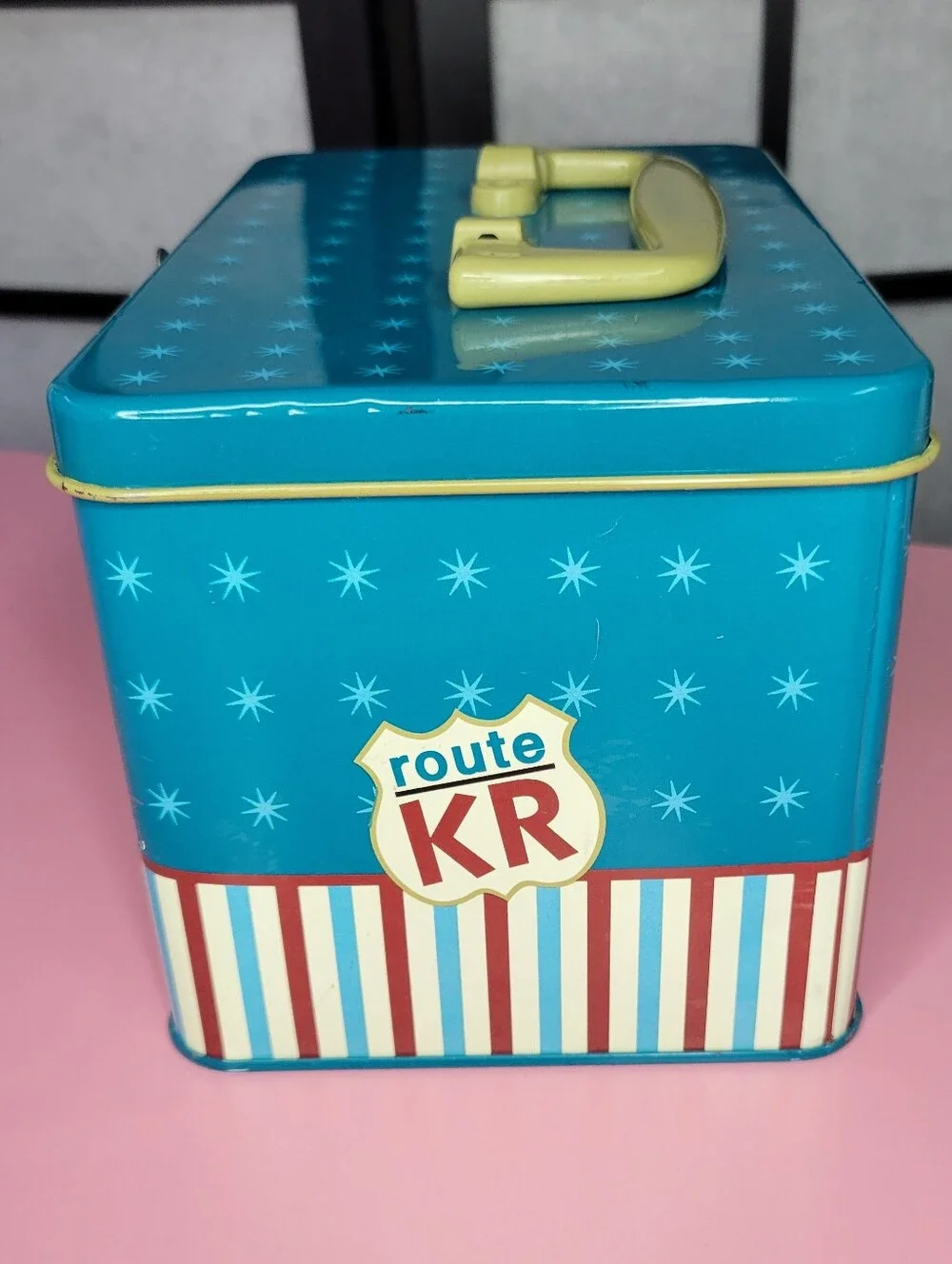 1996 Vintage Sanrio Keroppi Route KR Tasty Treats Tin